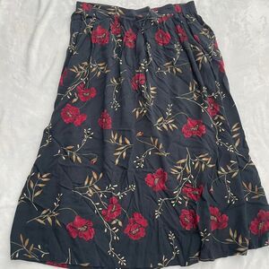 Sage Harbor Petite Vintage Maxi Skirt Women's Medium Floral Cottagecore 2000s